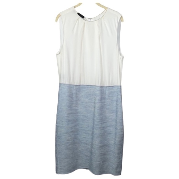 Carlisle Collection Brook Tweed Silk Linen With Ivory Bodice Dress Size 12 - Picture 1 of 9